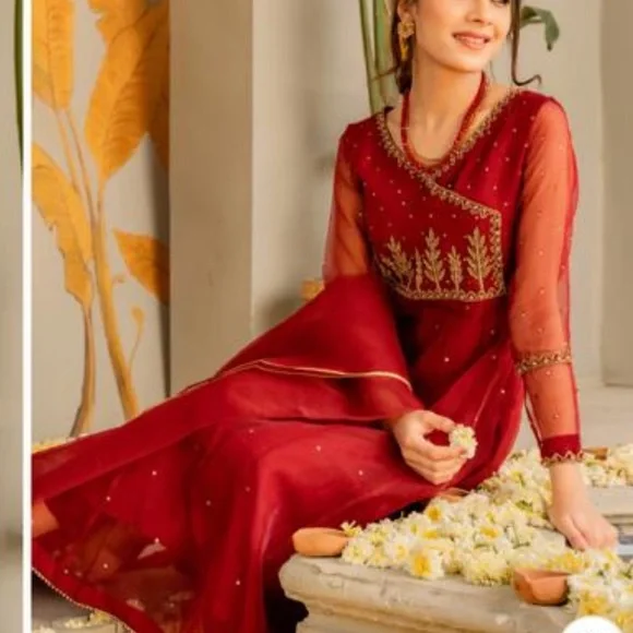 Pakistani Designer Dress 3Pc - Picture 2 of 6